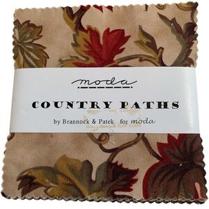 MODA Country Paths 5” Square Stacker Charm Pack Fabric Bundle 39 Pieces